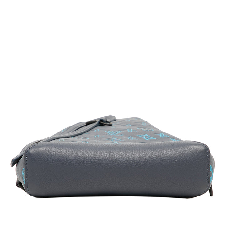 Louis Vuitton Sac bandoulière Shadow Duo Sling Monogram Bleu – vue 4 – GABY PARIS