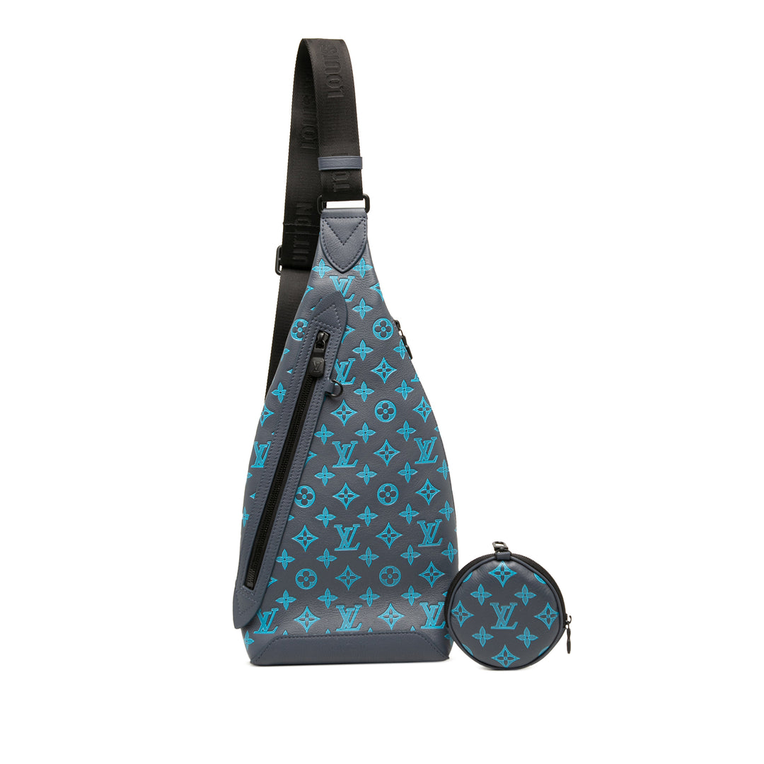 Louis Vuitton Sac bandoulière Shadow Duo Sling Monogram Bleu – vue 8 – GABY PARIS