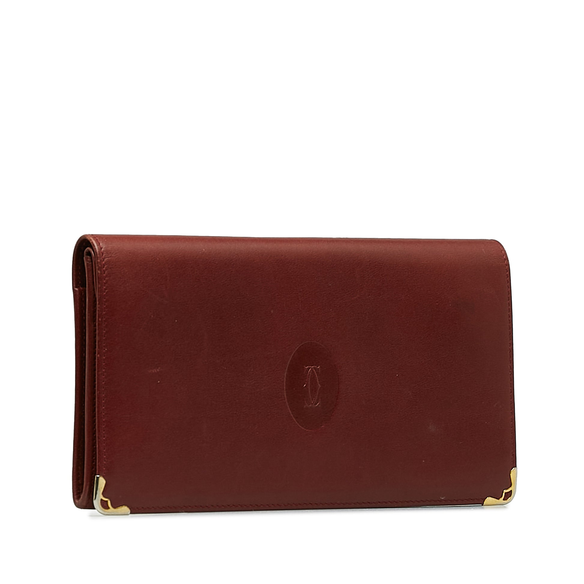 Must De Cartier Leather Wallet Red - Gaby Paris