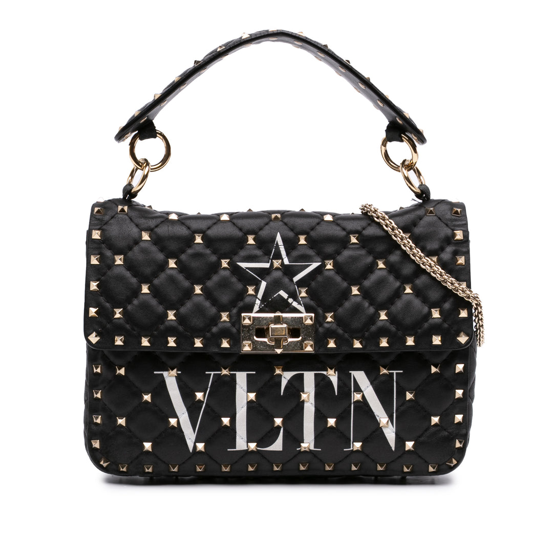 Valentino Medium Cuir d’agneau VLTN Rockstud Spike Sac