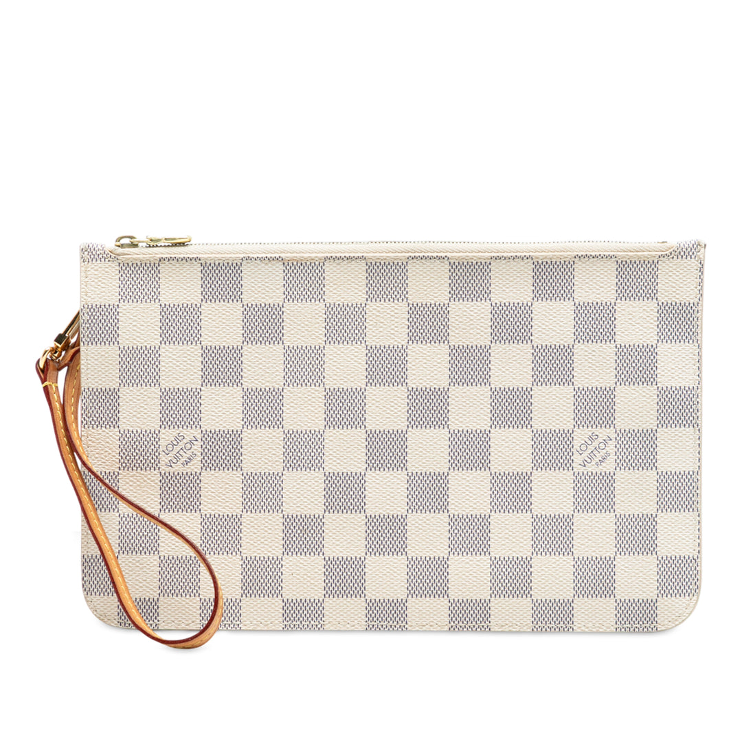 Louis Vuitton Damier Azur Neverfull MM Pochette