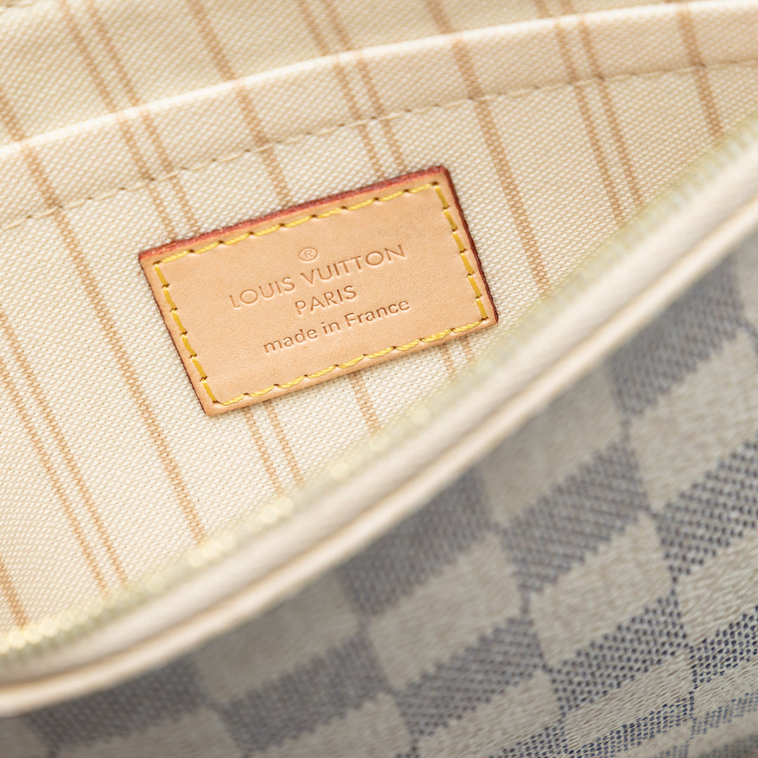 Louis Vuitton Damier Azur Neverfull MM Pochette