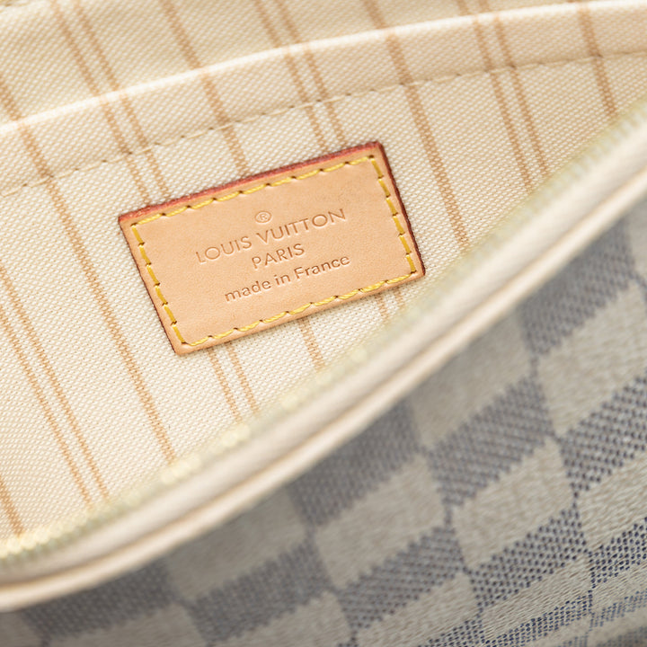 Louis Vuitton Damier Azur Neverfull MM Pochette