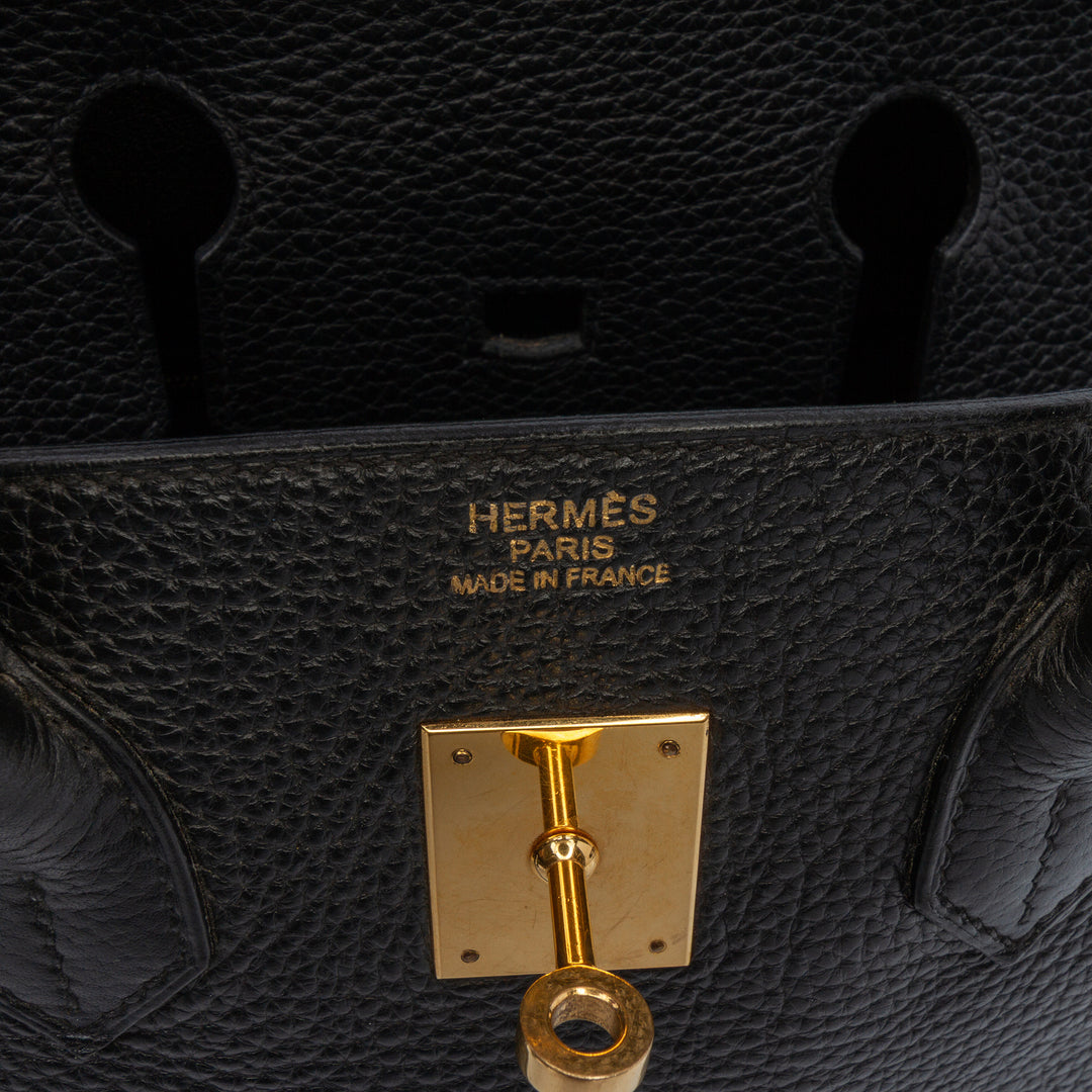 Hermès Togo Birkin Retourne 35 Noir