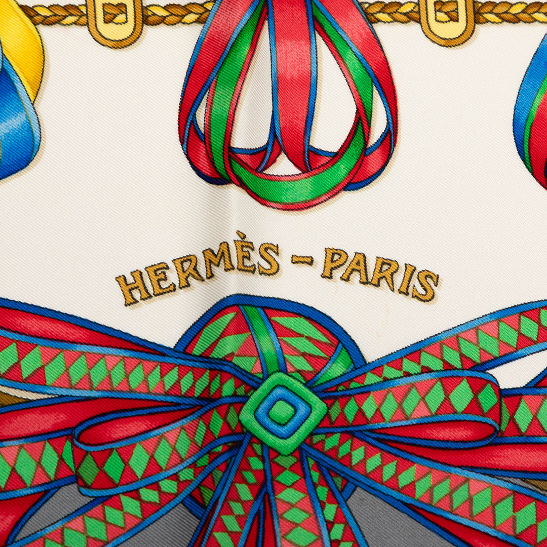 Hermès Les Rubans du Cheval Soie Foulard 90 – GABY PARIS Authentique
