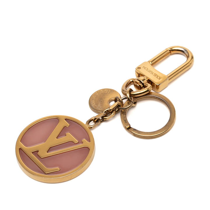 Louis Vuitton plaqué et Resin LV Circle Key Holder et Bijou de sac