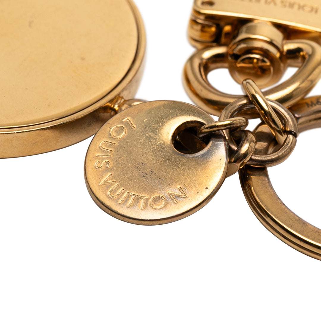 Louis Vuitton plaqué et Resin LV Circle Key Holder et Bijou de sac