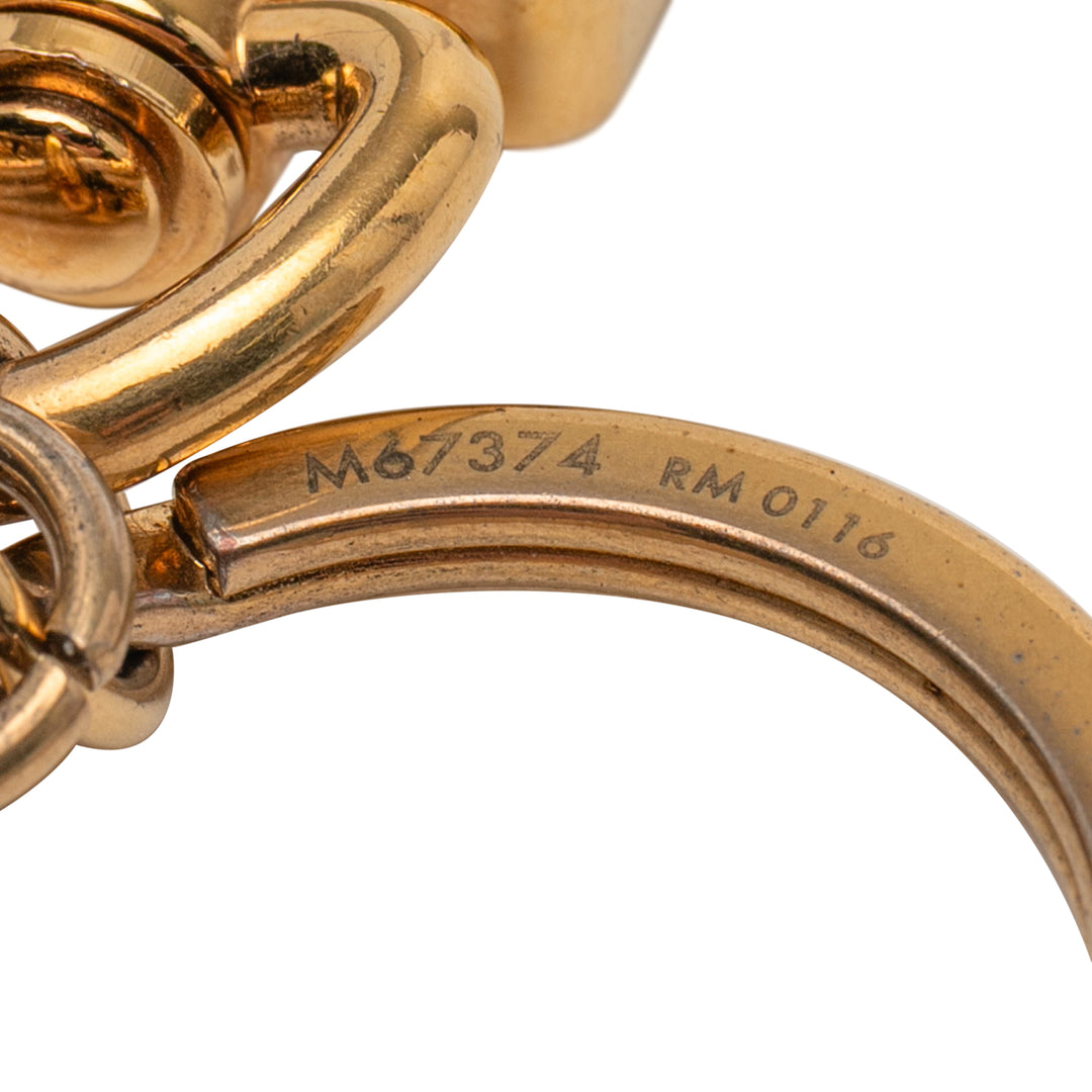 Louis Vuitton plaqué et Resin LV Circle Key Holder et Bijou de sac