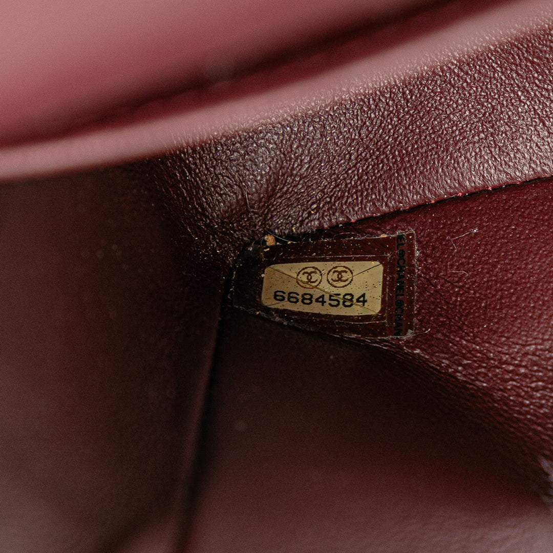 Medium Classic Lambskin Double Flap Black - Gaby Paris