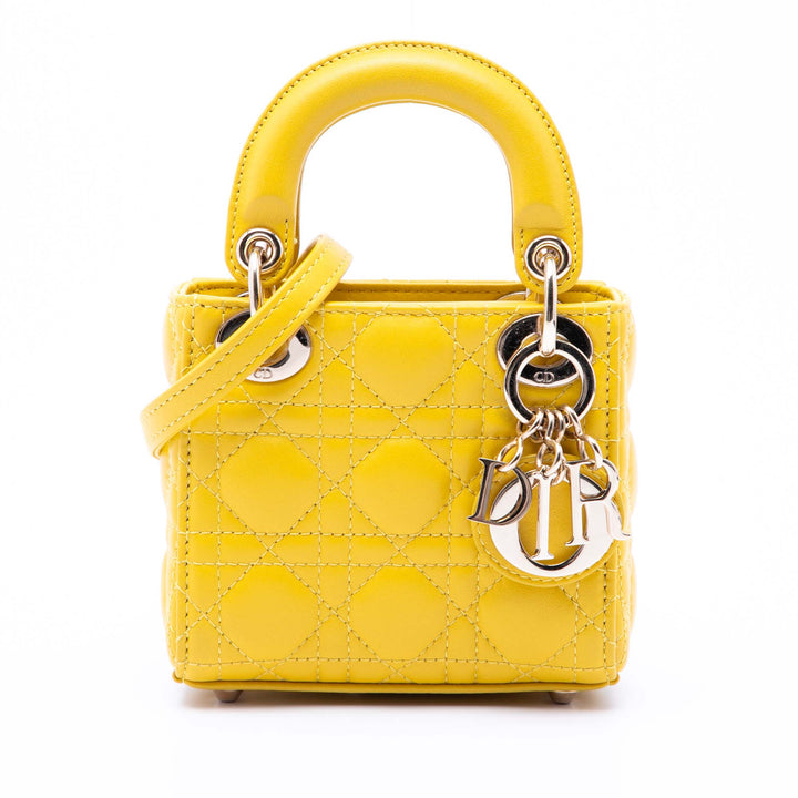Dior Micro Cuir d’agneau Cannage Lady Dior
