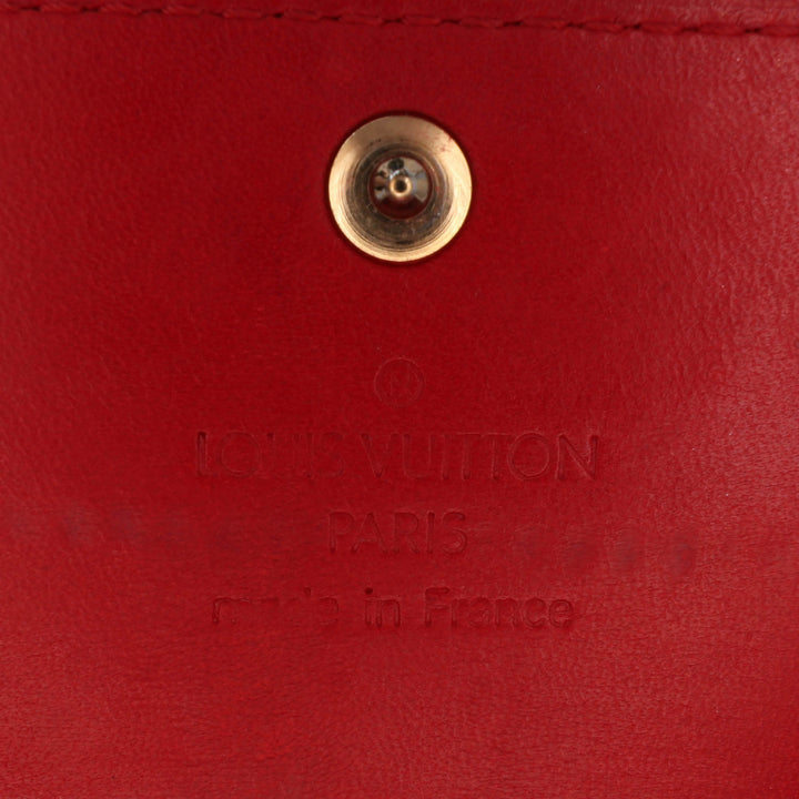 Monogram Vernis Sarah Wallet Red - Gaby Paris