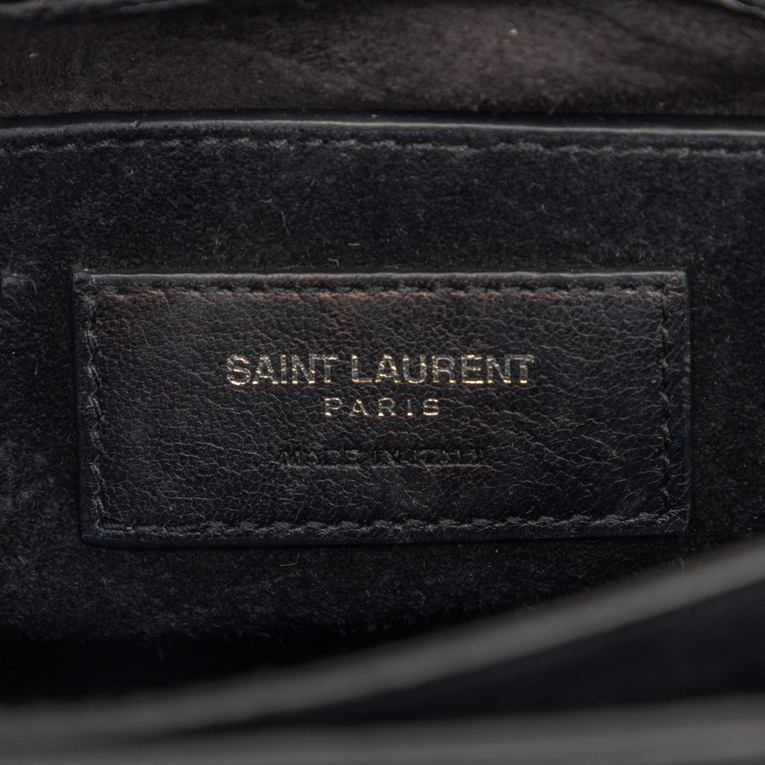 Saint Laurent Medium Croc embossé Cuir Monogram Sunset Sac porté croisé