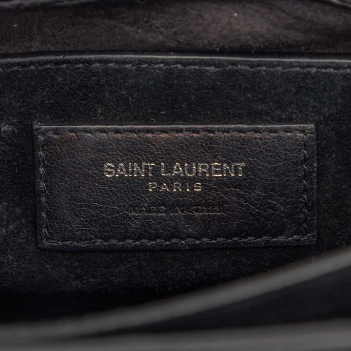 Saint Laurent Medium Croc embossé Cuir Monogram Sunset Sac porté croisé
