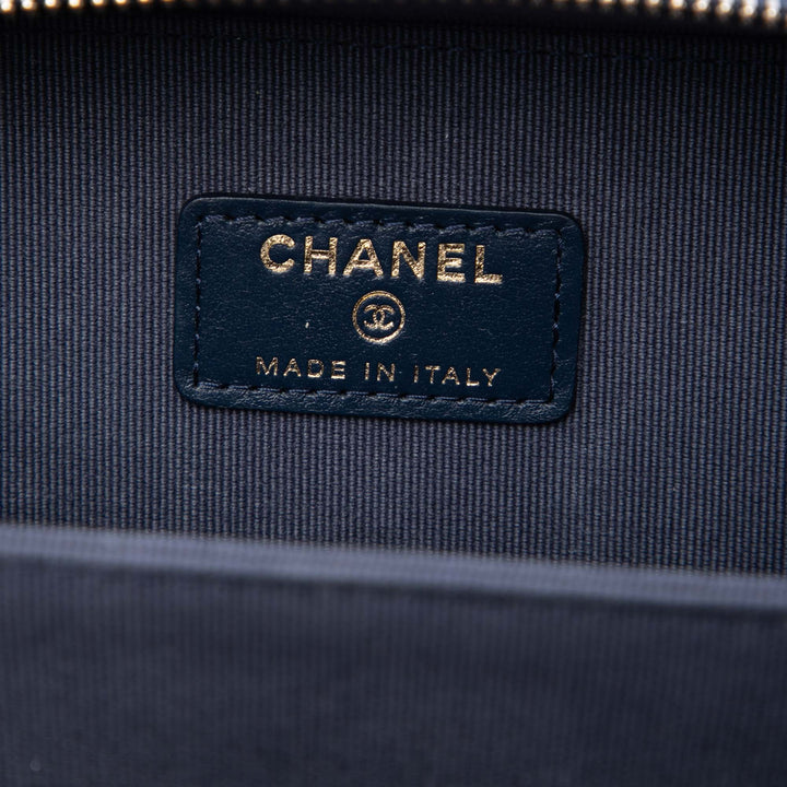 Chanel CC Printed Jean Camera Étui
