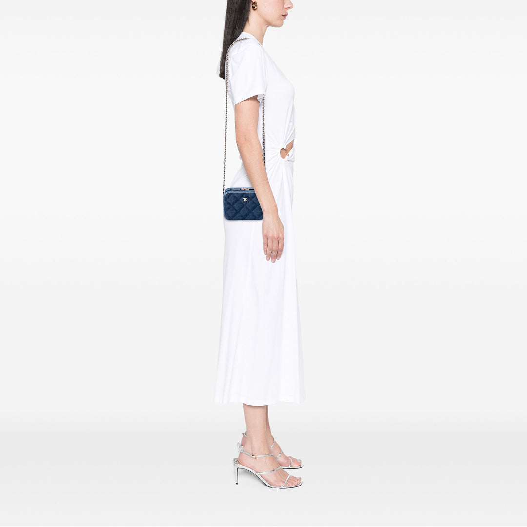 Chanel CC Printed Jean Camera Étui