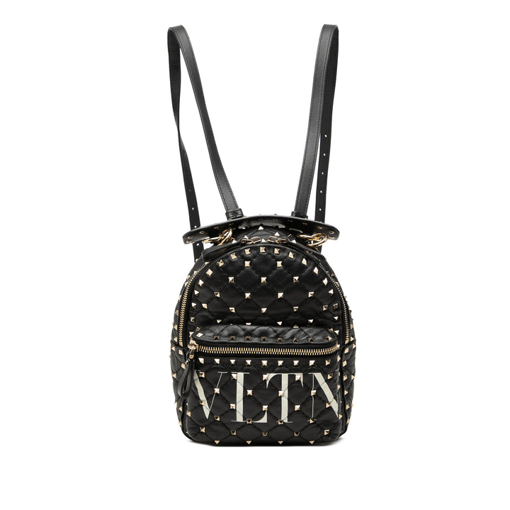 Valentino VLTN Rockstud Spike Sac à dos Mini nappa Noir – vue principale – GABY PARIS