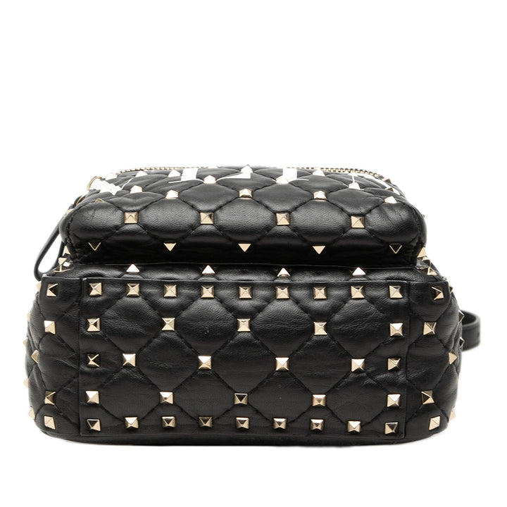 Valentino VLTN Rockstud Spike Sac à dos Mini nappa Noir – vue 3 – GABY PARIS