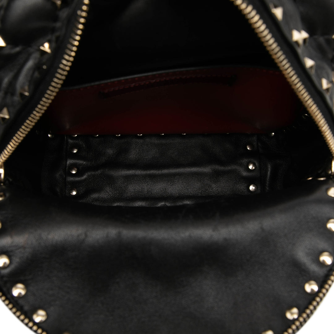 Valentino VLTN Rockstud Spike Sac à dos Mini nappa Noir – vue 4 – GABY PARIS