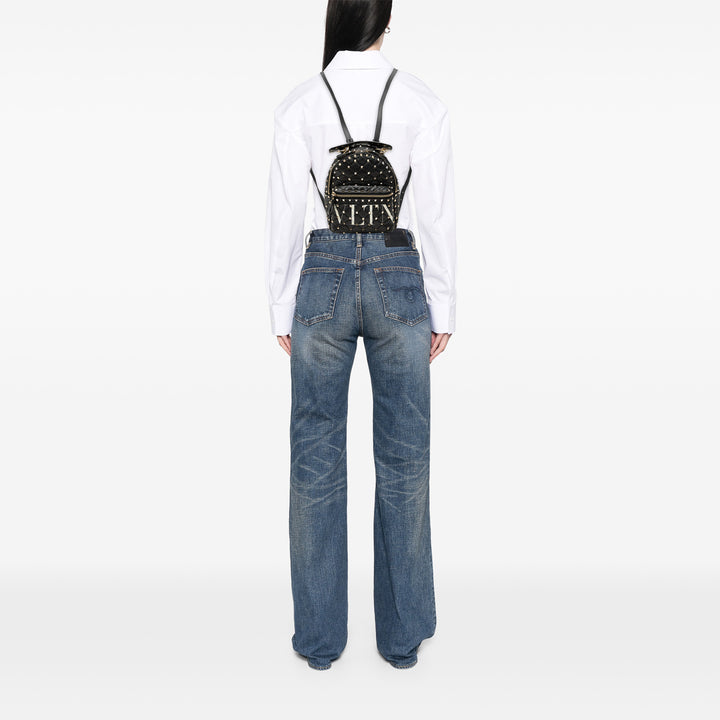 Valentino VLTN Rockstud Spike Sac à dos Mini nappa Noir – vue 6 – GABY PARIS