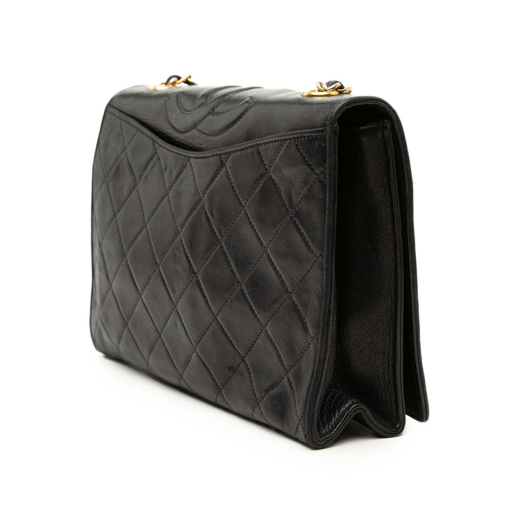 Chanel CC Matelassé Cuir d’agneau Rabat intégral