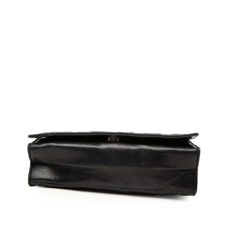 Chanel CC Matelassé Cuir d’agneau Rabat intégral