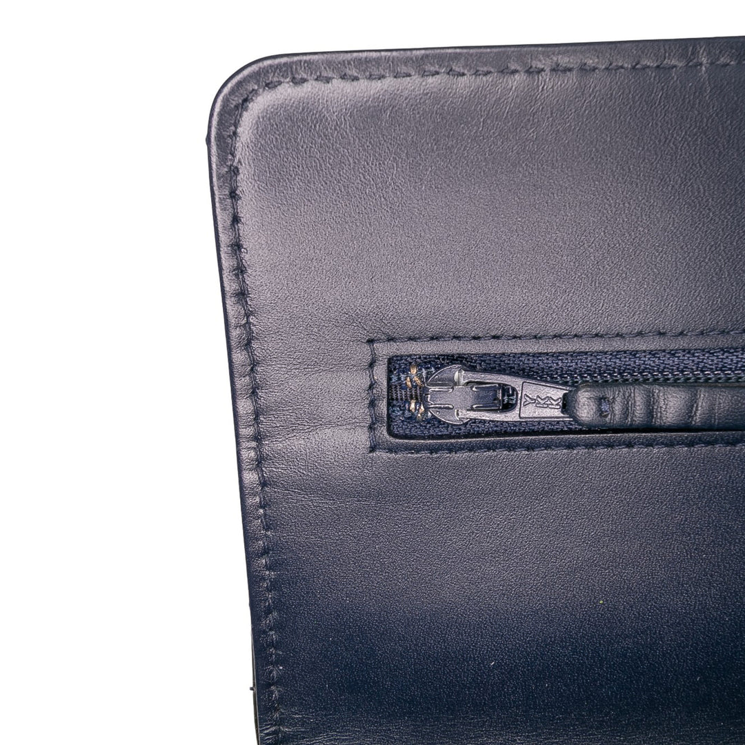 Chanel CC Quilted Cuir verni Wallet On Chain Noir