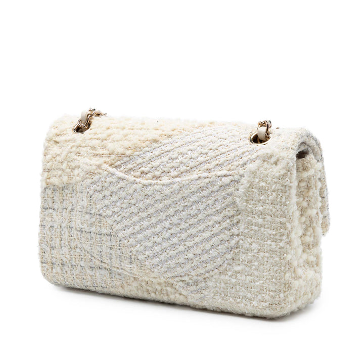 Chanel Medium Classic Tweed Patchwork Double rabat
