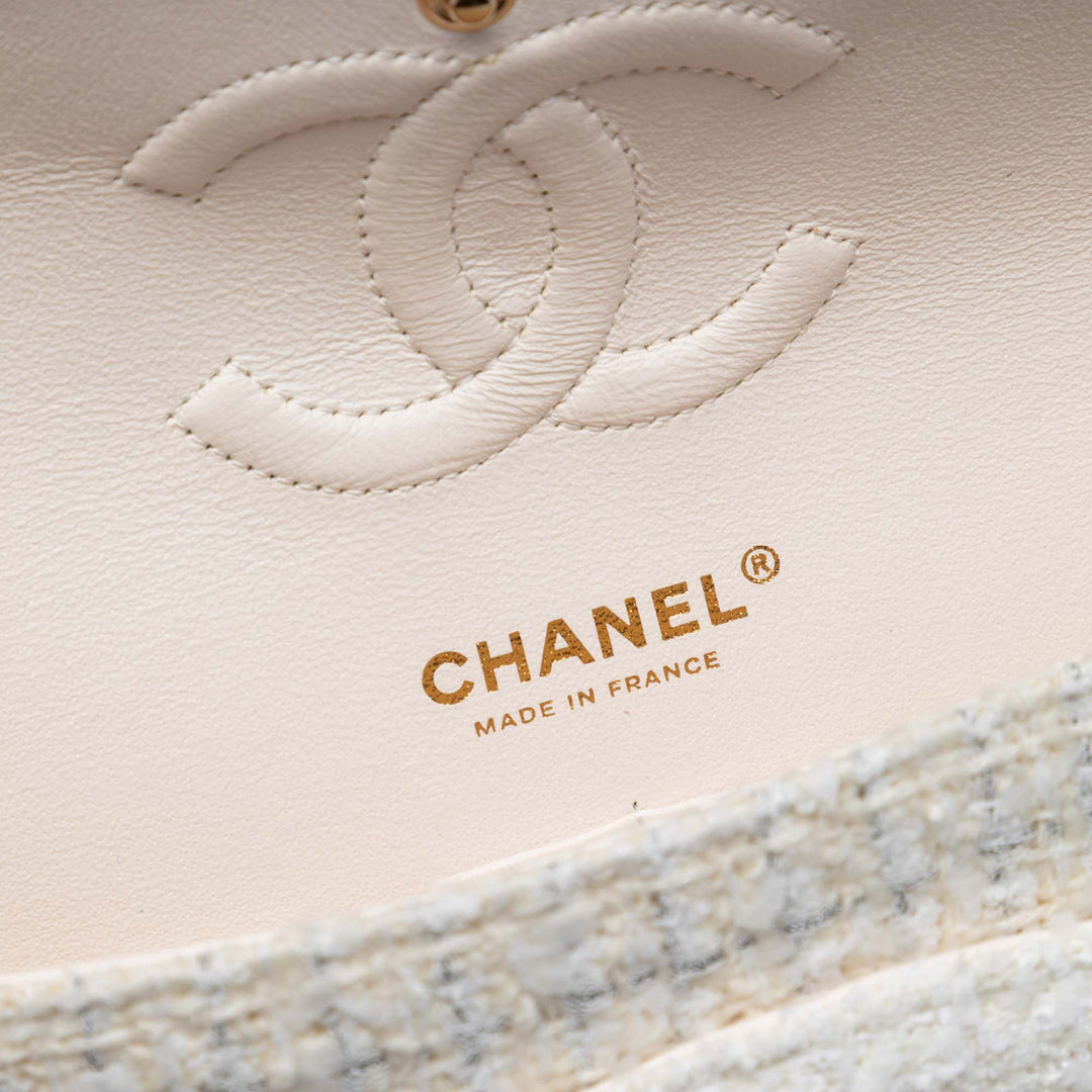 Chanel Medium Classic Tweed Patchwork Double rabat
