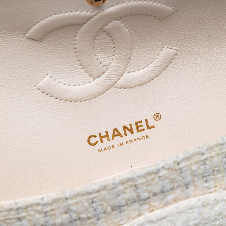 Chanel Medium Classic Tweed Patchwork Double rabat