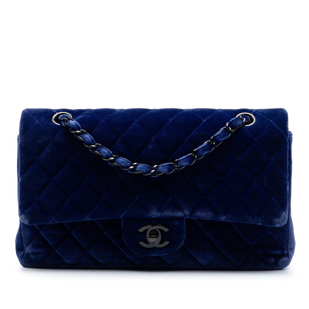 Chanel Medium Classic Velours Double rabat