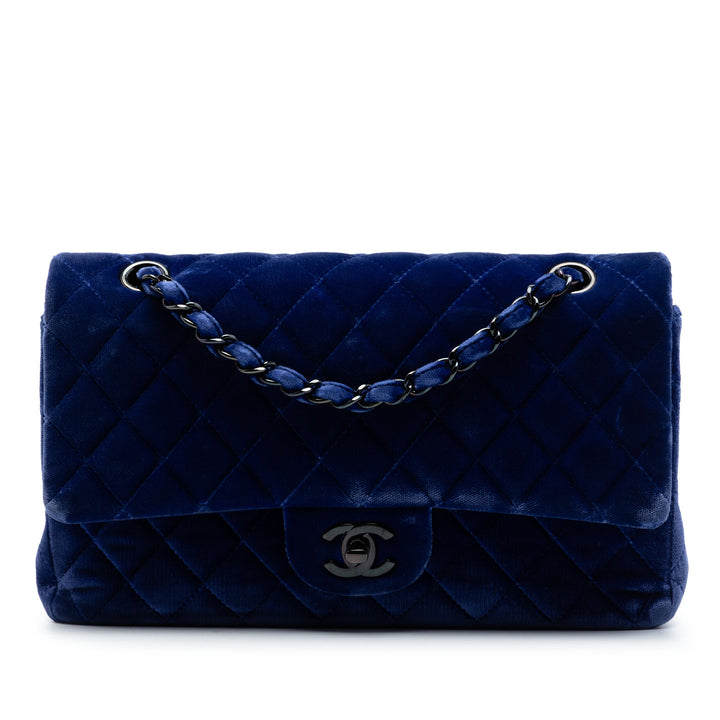 Chanel Medium Classic Velours Double rabat