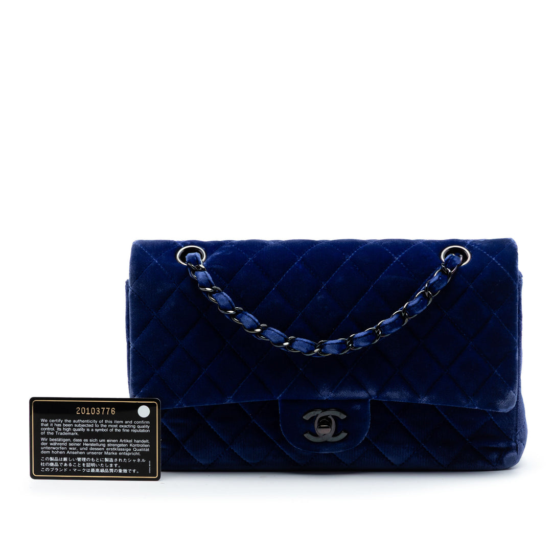Chanel Medium Classic Velours Double rabat