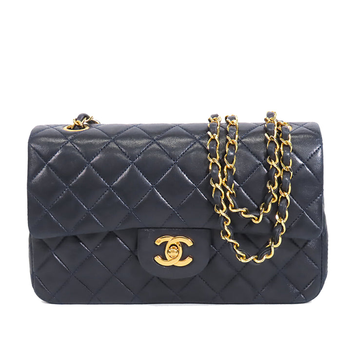 Chanel Small Classic Cuir d’agneau Double rabat