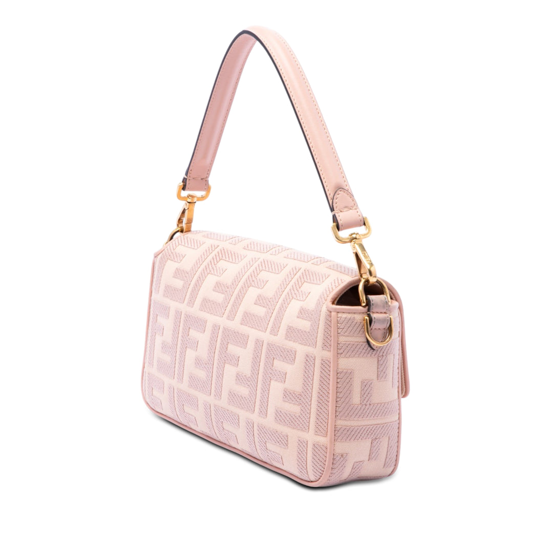 Fendi Zucca brodé Toile Baguette Sac