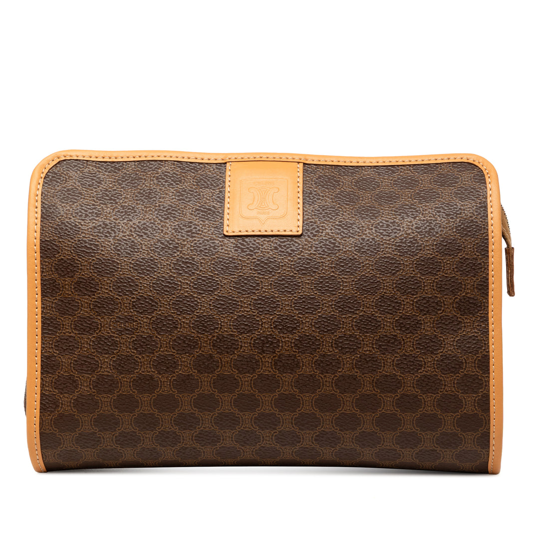 Macadam Pochette Toile enduite Marron
