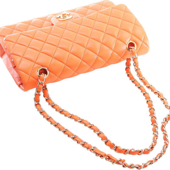Chanel Medium Classic Cuir d’agneau Double rabat