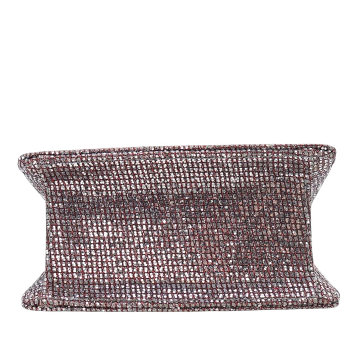 Chanel Mini Glitter Toile Reissue 2.55 Flap Rouge