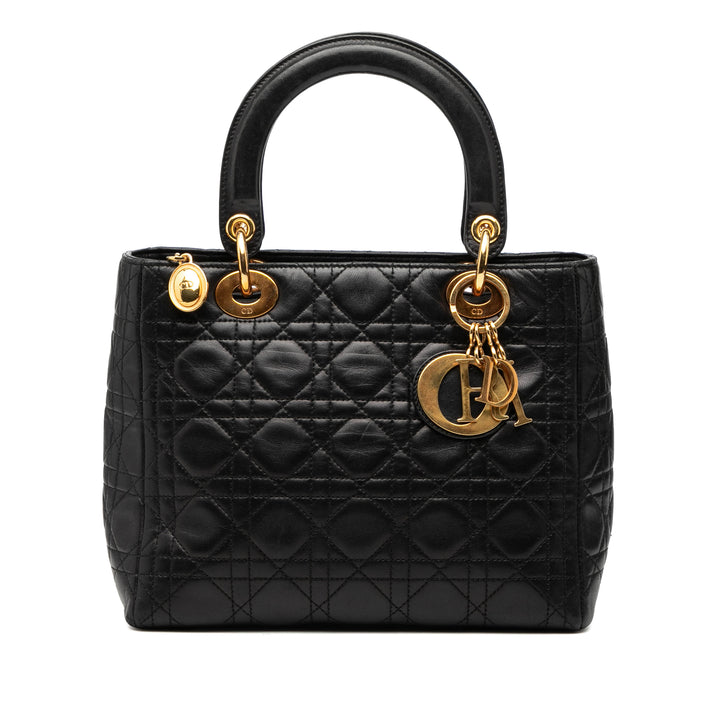 Dior Medium Cuir d’agneau Cannage Lady Dior