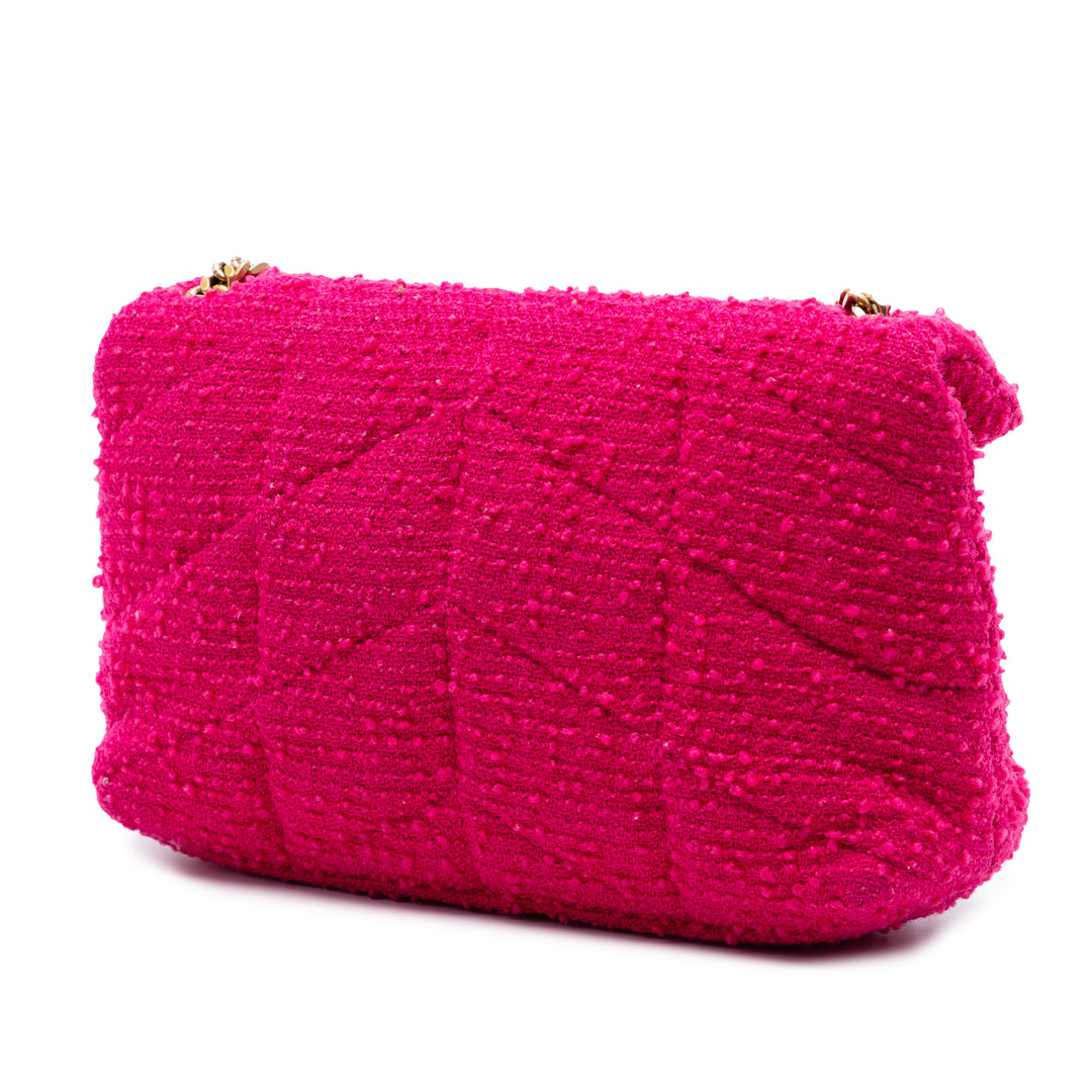Saint Laurent Toy Matelasse Boucle Tweed Monogram LouLou Puffer Sac porté croisé