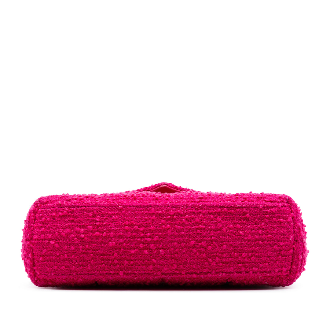 Saint Laurent Toy Matelasse Boucle Tweed Monogram LouLou Puffer Sac porté croisé