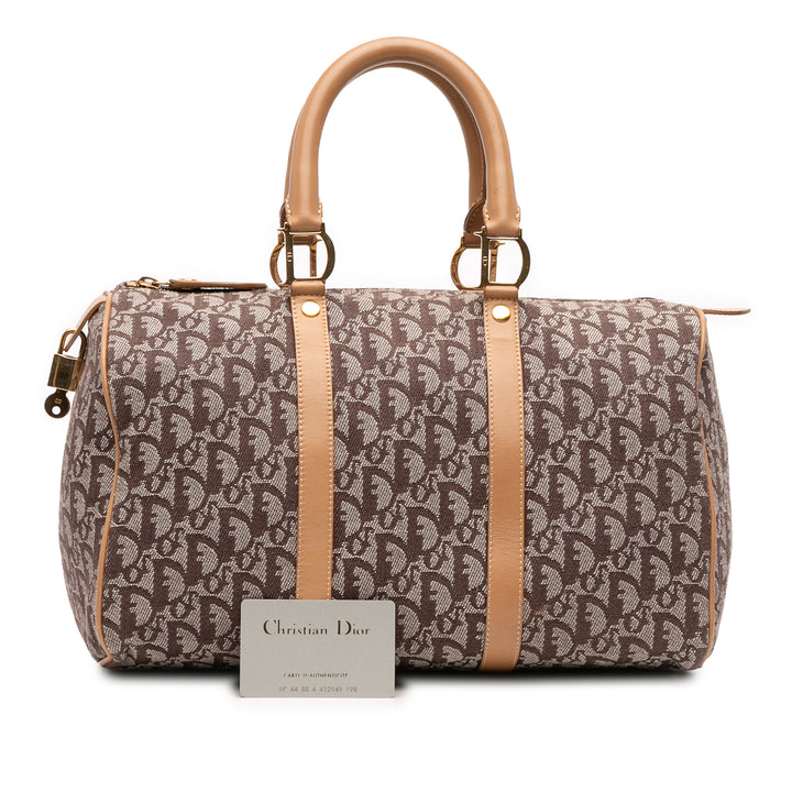 Dior Diorissimo Trotter Toile Boston Marron
