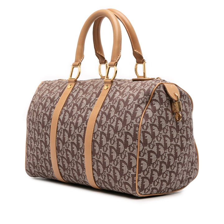 Dior Diorissimo Trotter Toile Boston Marron