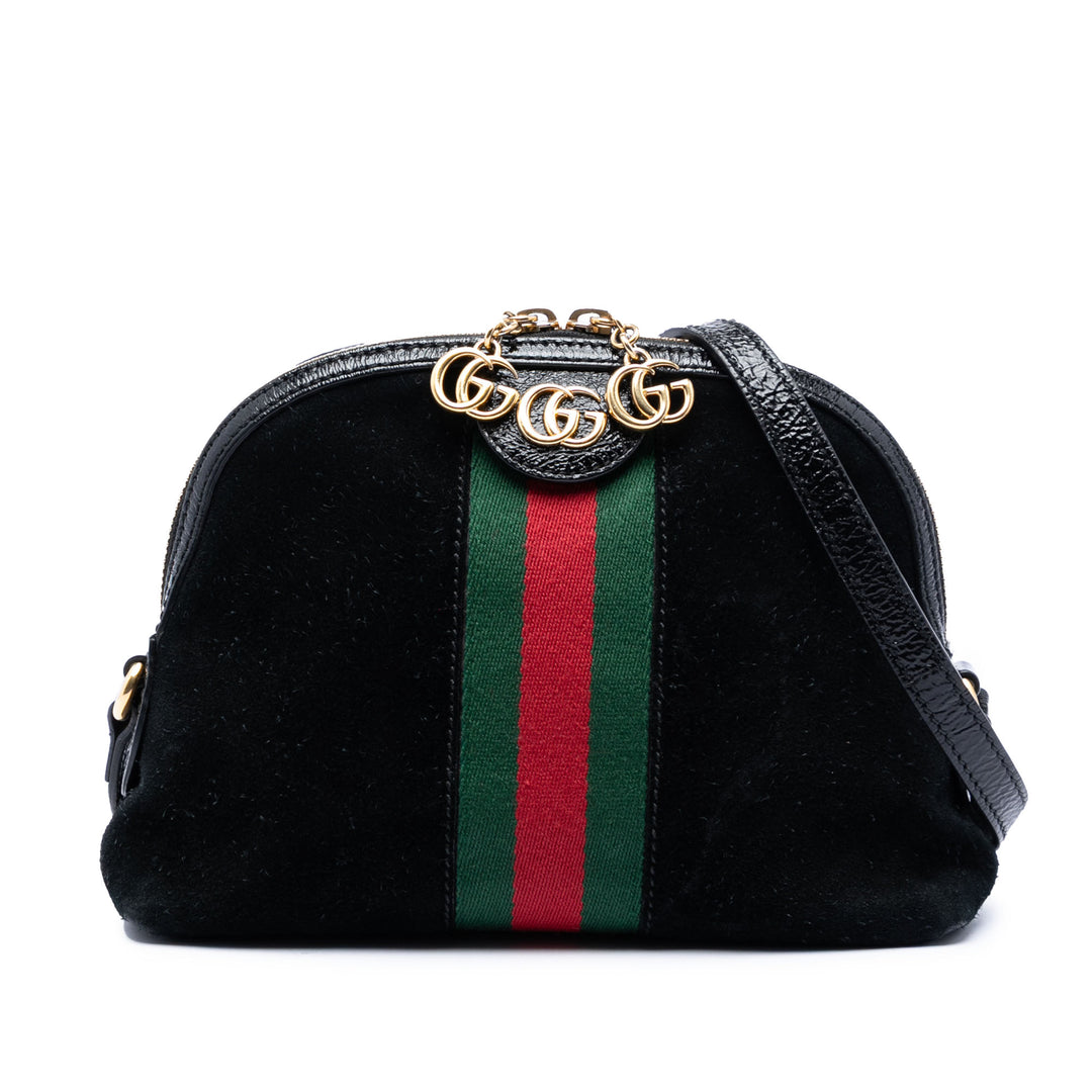 Gucci Small Daim Web Ophidia Dome Sac porté croisé