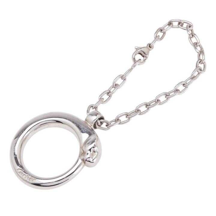 Cartier Argenté Tone Panthere Chain Key Chain Argenté