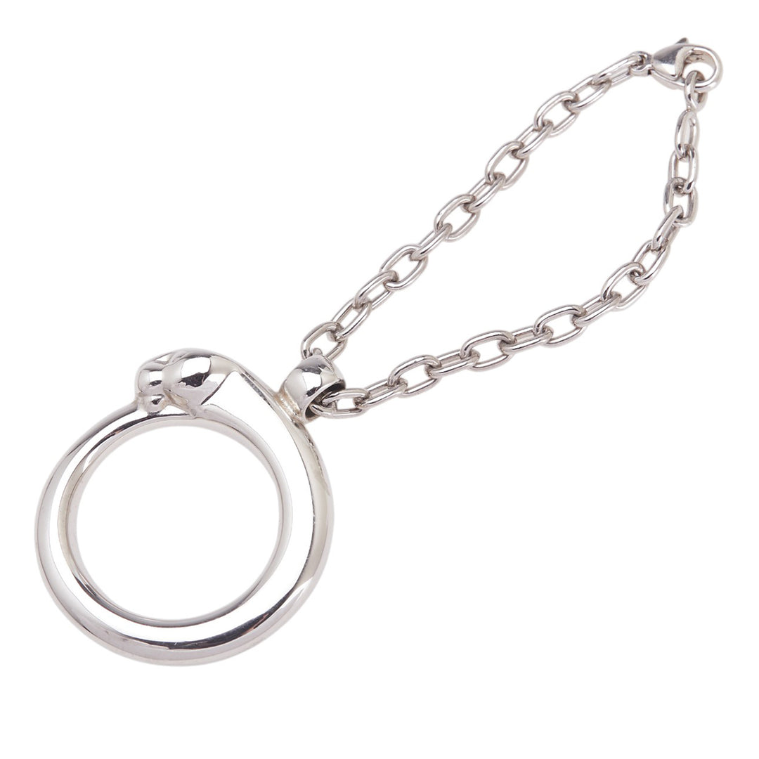 Cartier Argenté Tone Panthere Chain Key Chain Argenté