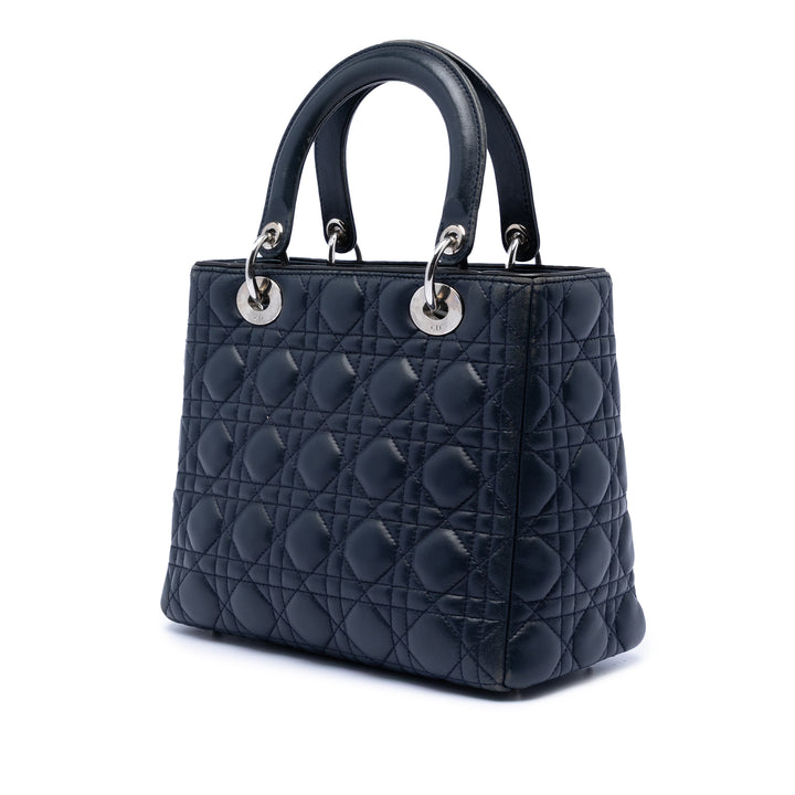 Dior Medium Cuir d’agneau Cannage Lady Dior