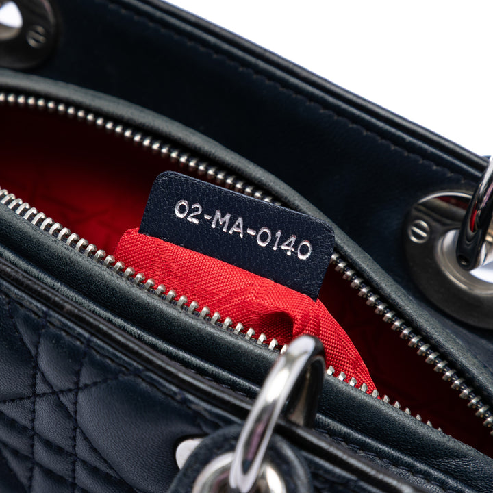 Dior Medium Cuir d’agneau Cannage Lady Dior