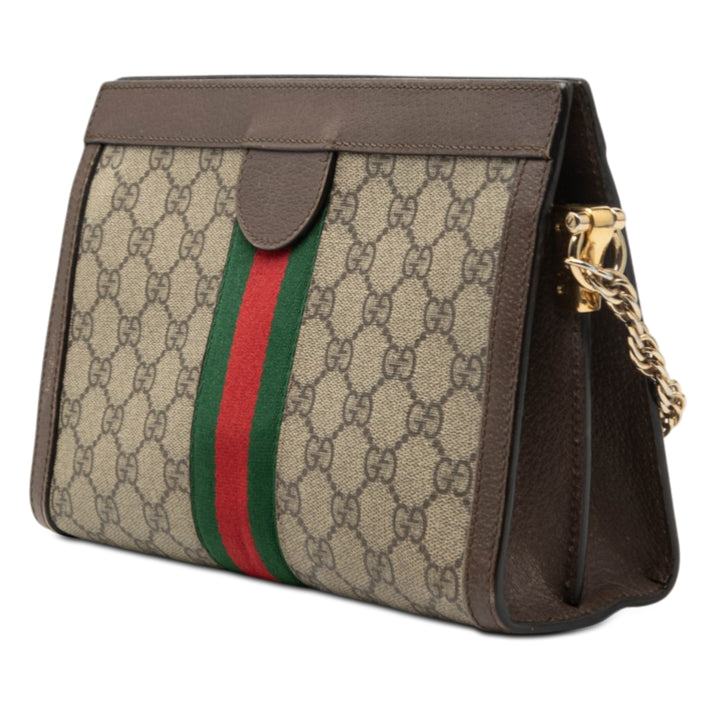 Gucci Small GG Supreme Web Ophidia Chain Sac porté croisé