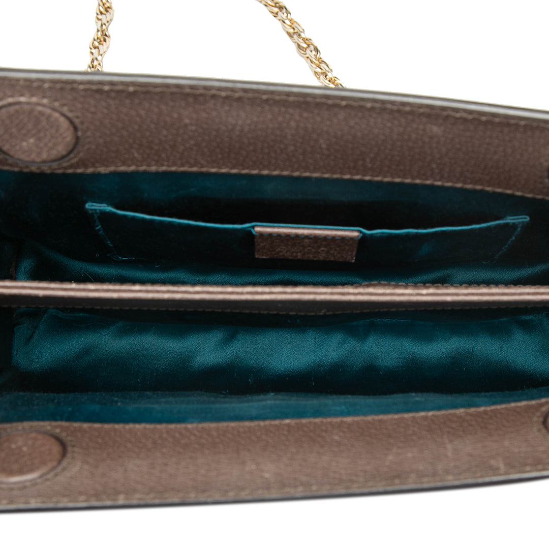 Gucci Small GG Supreme Web Ophidia Chain Sac porté croisé