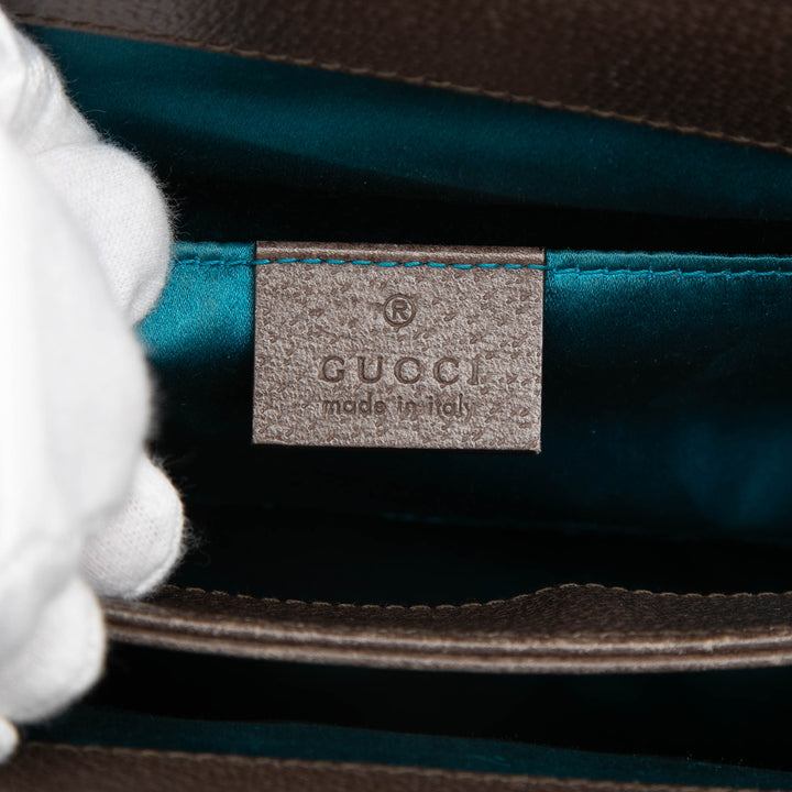 Gucci Small GG Supreme Web Ophidia Chain Sac porté croisé